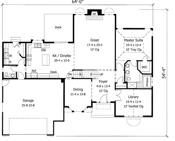 main floor house blueprint