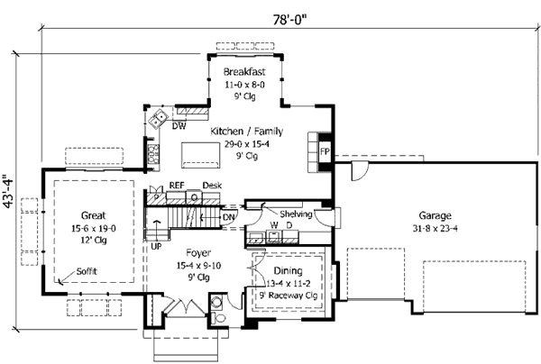 main floor house blueprint
