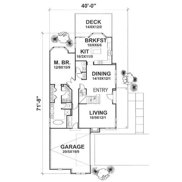 main floor house blueprint