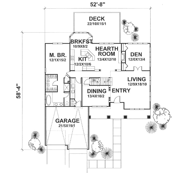 main floor house blueprint