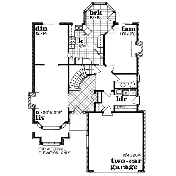main floor house blueprint