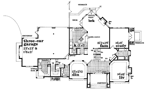 main floor house blueprint