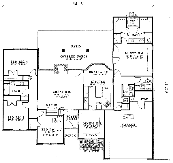 main floor house blueprint