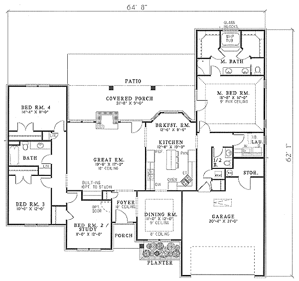 main floor house blueprint