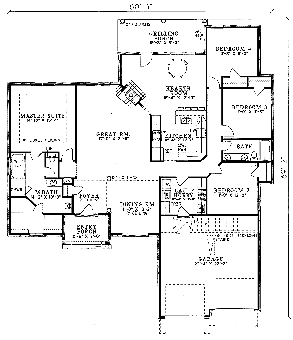 main floor house blueprint