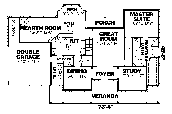 main floor house blueprint