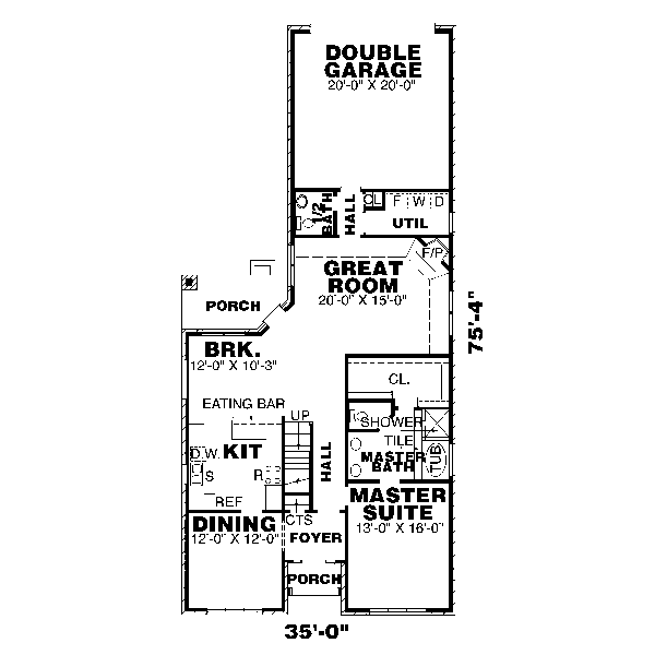 main floor house blueprint