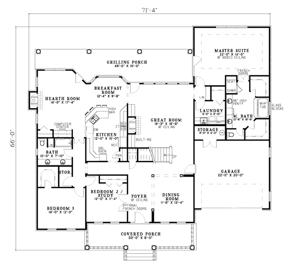 main floor house blueprint