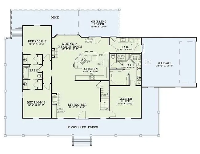 main floor house blueprint