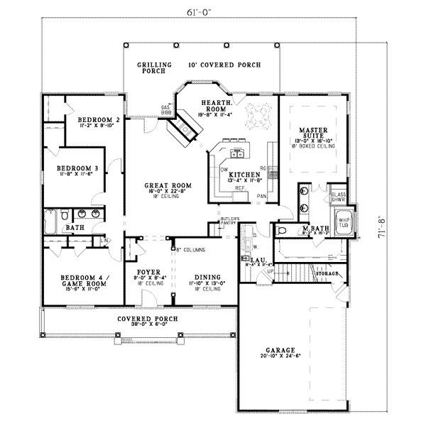 main floor house blueprint