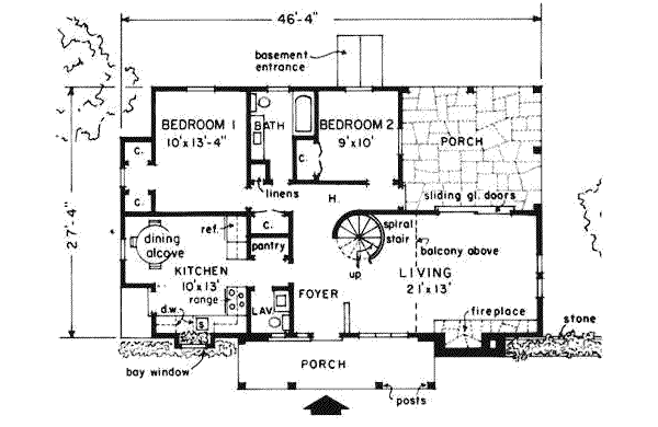 main floor house blueprint
