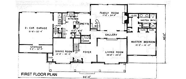 main floor house blueprint