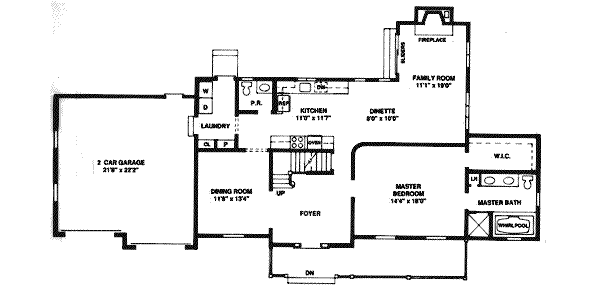 main floor house blueprint