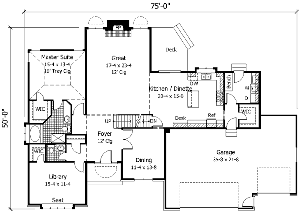 main floor house blueprint