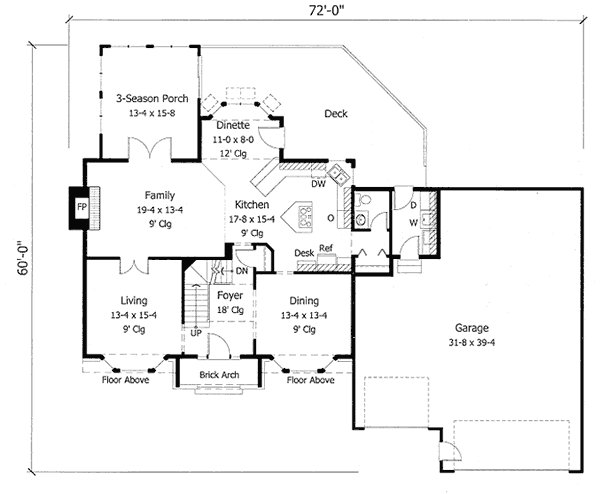 main floor house blueprint