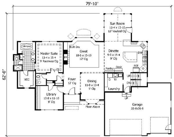 main floor house blueprint