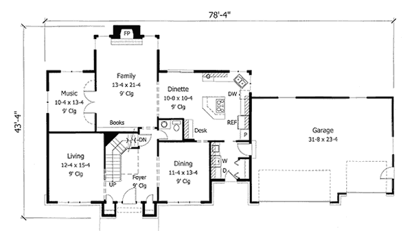 main floor house blueprint