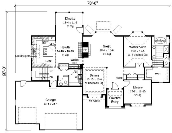 main floor house blueprint
