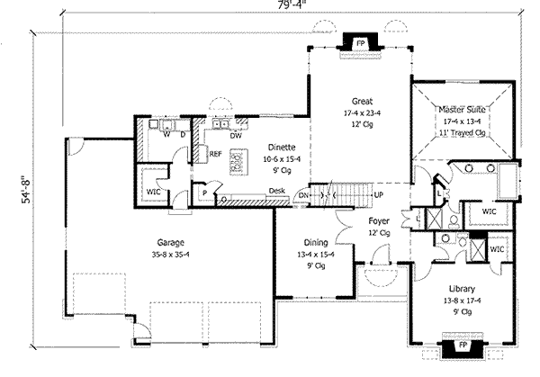 main floor house blueprint