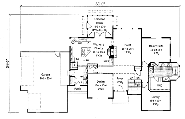 main floor house blueprint