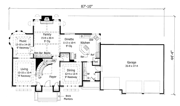 main floor house blueprint