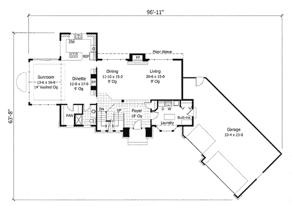main floor house blueprint