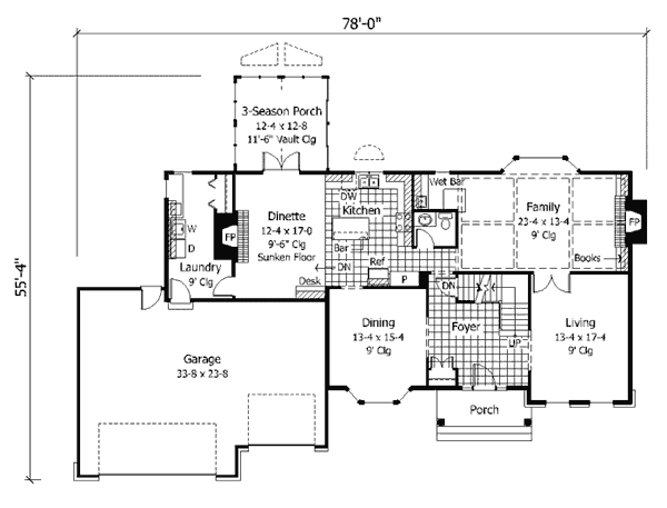 main floor house blueprint