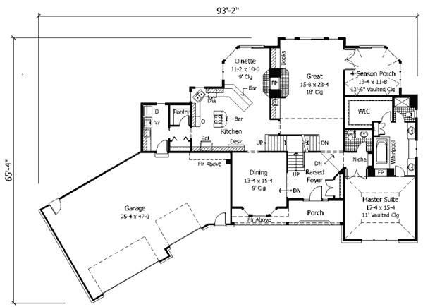 main floor house blueprint