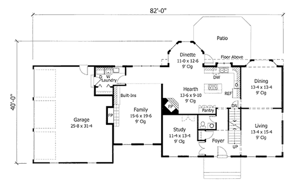 main floor house blueprint