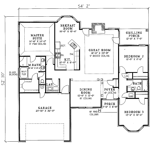 main floor house blueprint