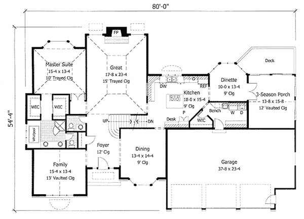 main floor house blueprint