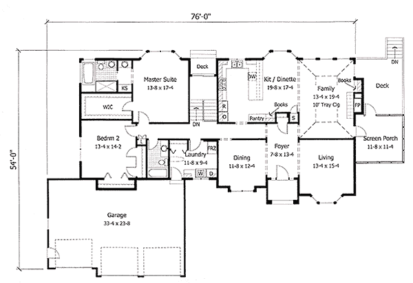 main floor house blueprint
