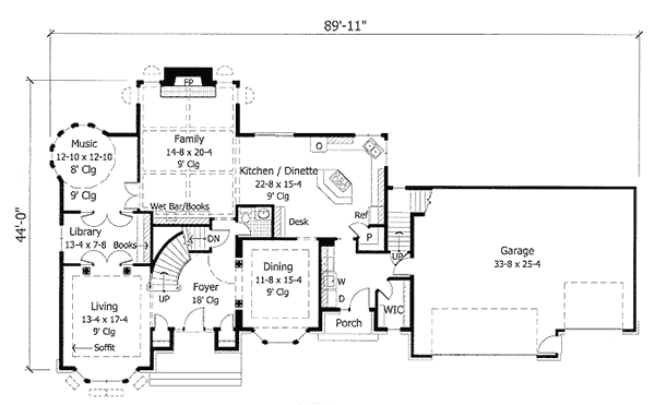 main floor house blueprint