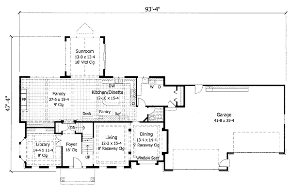 main floor house blueprint