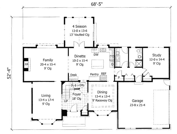 main floor house blueprint