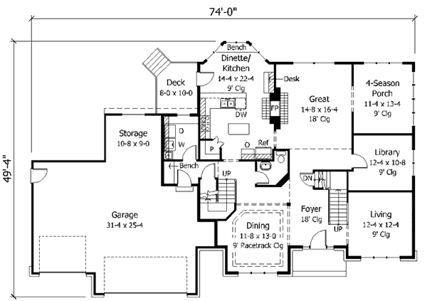 main floor house blueprint