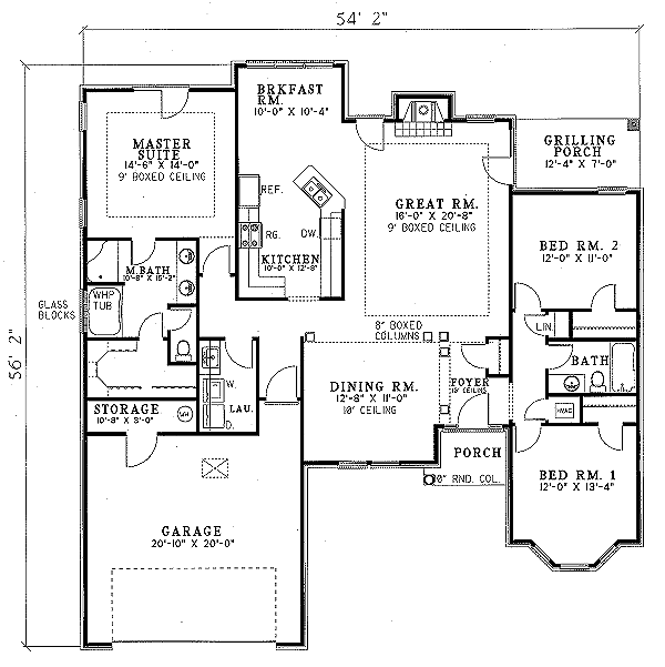 main floor house blueprint