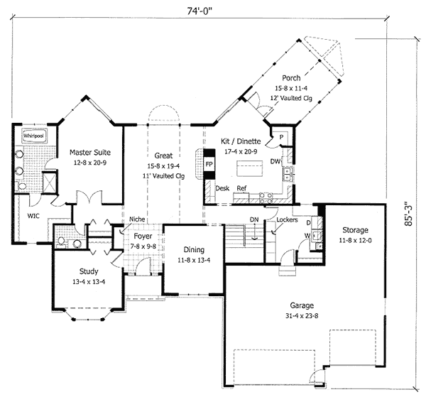 main floor house blueprint