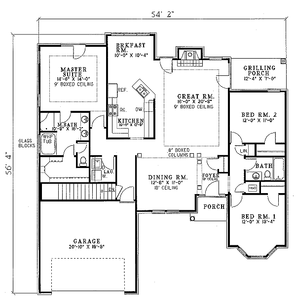 main floor house blueprint