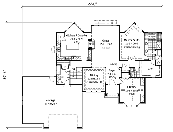 main floor house blueprint