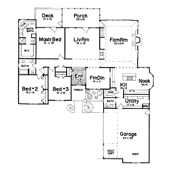 main floor house blueprint