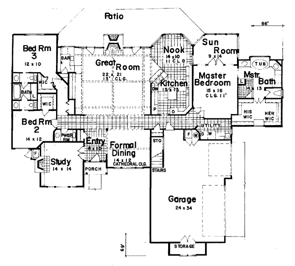 main floor house blueprint