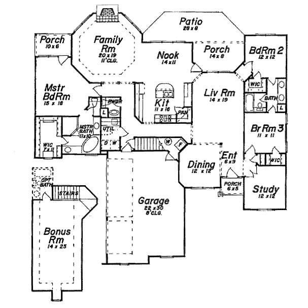 main floor house blueprint