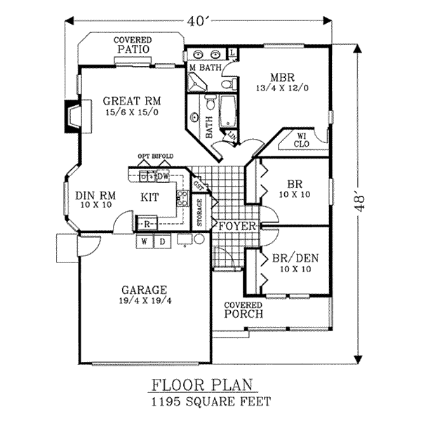 main floor house blueprint