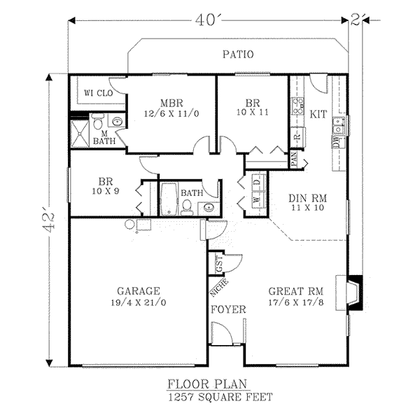 main floor house blueprint