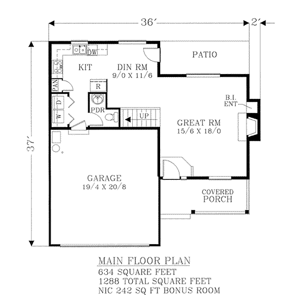 main floor house blueprint