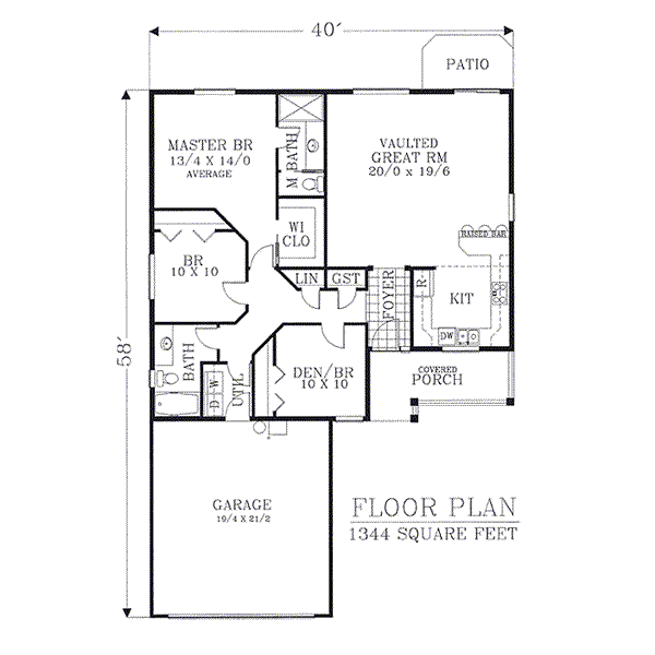 main floor house blueprint