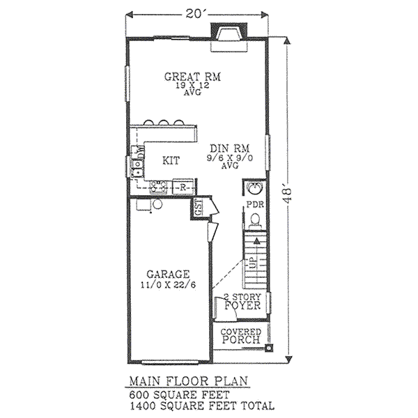 main floor house blueprint