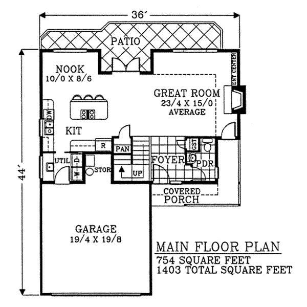 main floor house blueprint