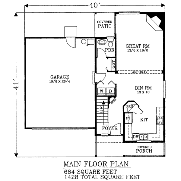 main floor house blueprint